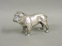 Lot 467 - A modern silver model of a bulldog