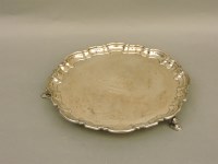 Lot 480 - A silver salver