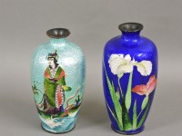 Lot 483 - Two cloisonné miniature vases