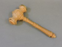 Lot 487 - A pine gavel