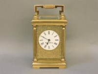 Lot 490 - A modern Mappin and Webb carriage clock