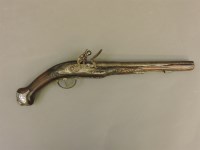 Lot 527 - A Continental flintlock pistol