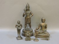 Lot 533 - A bronze figure of Hanuman an Indian deity