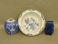 Lot 551 - Three Chinese pottery items