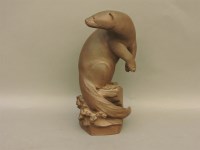 Lot 578 - A Meissen Böttger otter