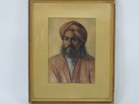 Lot 706A - P G Kanvinda 
PORTRAIT OF AN INDIAN GENTLEMAN
Signed and dated 18.2.13