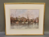 Lot 744 - Roy Perry (1936-1993)
'RIVER WAVENEY AT BECCLES'
Signed l.l.