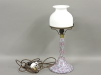 Lot 609 - A millefiori glass table lamp