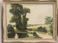 Lot 719 - French School
COUNTRY LANE AND CORNFIELDS BEYOND
Unsigned