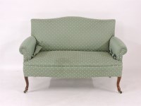 Lot 890 - An Edwardian camel back sofa