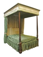 Lot 476 - A George III mahogany four-poster bed