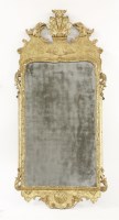 Lot 589 - A George I carved giltwood wall mirror