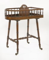 Lot 591 - A mahogany plate stand