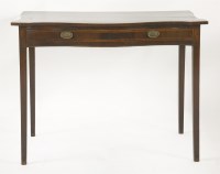 Lot 599 - A George III serpentine side table