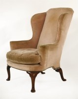 Lot 600 - A George I wing armchair