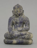 Lot 486 - A lapis lazuli Bodhisattva