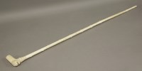 Lot 488 - A Rajasthan ivory walking stick