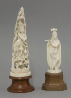 Lot 482 - An ivory figure of Vishnu