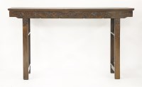 Lot 209 - A rosewood Altar Table