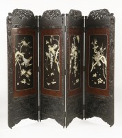 Lot 347 - A four-panel Room Divider