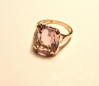 Lot 191 - A 9ct gold single stone amethyst ring