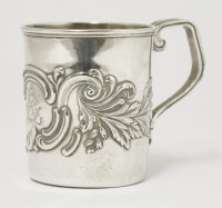 Lot 6 - A 19th century Russian silver child’s mug