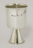 Lot 202 - A modern Irish silver goblet