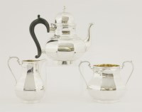 Lot 145 - A silver teapot