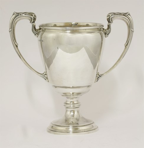 Lot 158 - A silver two-handled cup