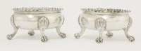 Lot 123 - A pair of George III silver salts