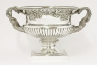 Lot 187 - A silver two-handled Warwick Vase