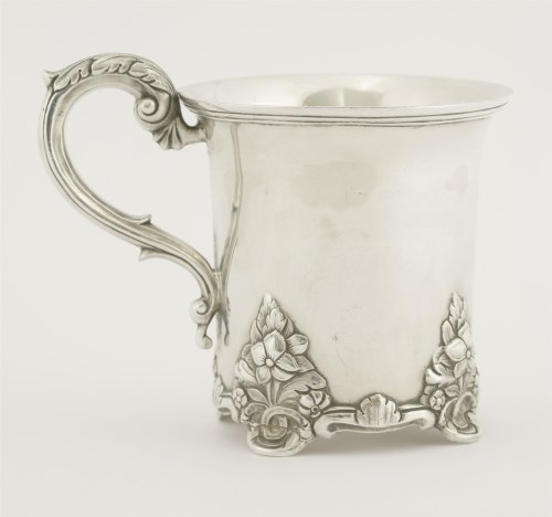 Lot 23 - A 19th century Indian Colonial silver mug