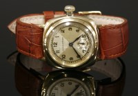 Lot 432 - A gentlemen's 9ct gold Rolex Oyster mechanical strap watch