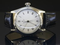 Lot 470 - A gentlemen's stainless steel Rolex Oyster mechanical strap watch