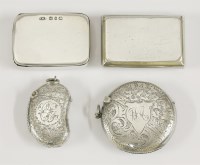 Lot 231 - Two Victorian silver vesta cases with unusual opening mechanisms