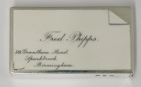 Lot 252 - A Victorian silver 'calling card' vesta case