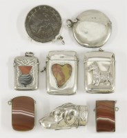 Lot 255 - A collection of silver vesta cases