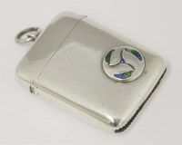 Lot 267 - A Liberty & Co. silver and enamel vesta case