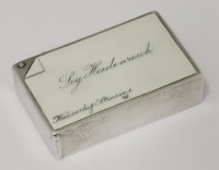 Lot 271 - A Victorian 'calling card' vesta case