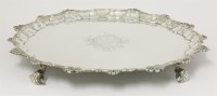 Lot 84 - A George II silver salver