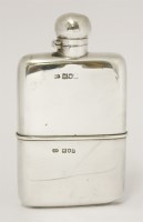 Lot 51 - A late Victorian silver hip flask