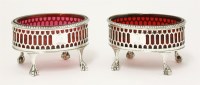 Lot 58 - A pair of George III silver salts