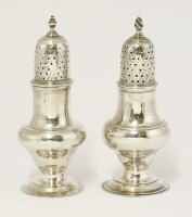 Lot 61 - Two silver George III casters