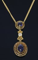 Lot 549 - A Continental sapphire