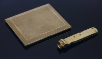 Lot 430 - An 18ct gold cigar cutter by Asprey