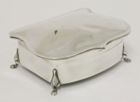 Lot 234 - A silver jewellery box