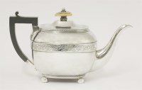 Lot 148 - A George III silver teapot