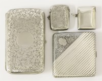 Lot 238 - An Edwardian silver cigar case