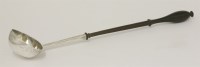 Lot 184 - A George III silver punch ladle