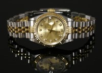 Lot 634 - A ladies steel and gold Royal Oyster Perpetual Datejust bracelet watch